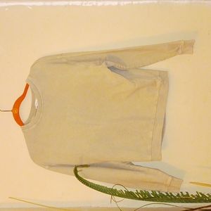 Topshop womens beige sweat shirt size 4-6 small